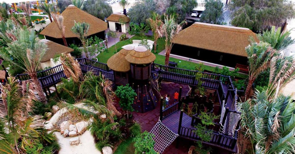 Cape Reed turnkey project timber and thatch play park